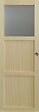 GD MENUISERIES - Porte Coulissante bois Ayous 2 Panneaux, 1 Vitrage H204 x L83 cm, Coquilles - vignette