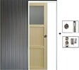 GD MENUISERIES - Porte Coulissante Ayous 2 Panneaux, 1 Vitrage H204 x L83 cm, Galandage - vignette