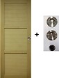 GD MENUISERIES - Porte Coulissante Ayous 3 Panneaux H204 x L83 cm, coquilles, tire doigt - vignette