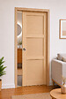 GD MENUISERIES - Porte Coulissante Ayous 3 Panneaux H204 x L83 cm, Galandage, kit finition (coquille et tire doigt) - vignette