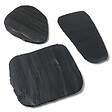 RO'MA NATURE - Pas japonais Irrégulier Ardoise Noire 30-40x2-4 cm (lot de 20) - vignette
