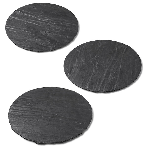 RO'MA NATURE - Pas japonais Rond Ardoise Noire D.60x2-3 cm (à l'unité) - large