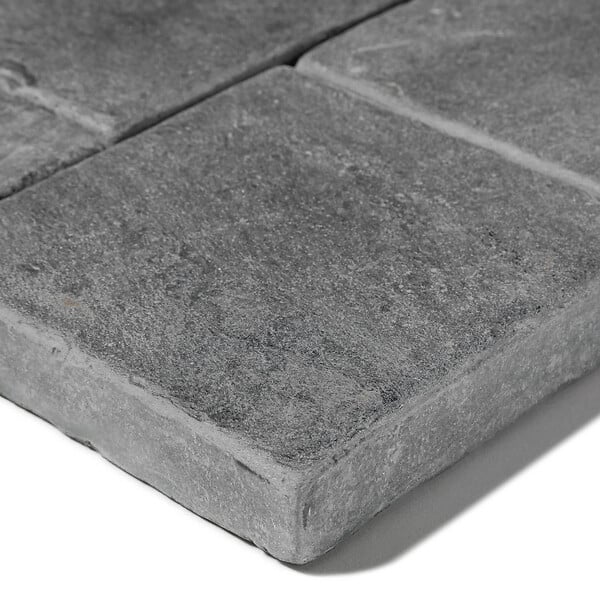 RO'MA NATURE - Pavé Ardoise Gris 15x15x3 cm (vendu au m² - 45 pavés/m²) - large