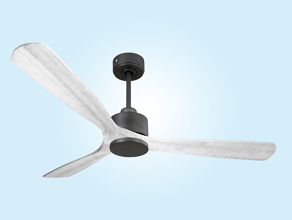 PURLINE - Ventilateur de plafond Réversible  Thermostat Wifi Moteur à courant continu Toits en pente Télécommande Hypersilence Mémoire - large