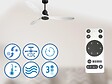 PURLINE - Ventilateur de plafond Réversible  Thermostat Wifi Moteur à courant continu Toits en pente Télécommande Hypersilence Mémoire - vignette