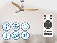 PURLINE - Ventilateur de plafond Réversible  Thermostat Wifi Moteur à courant continu Toits en pente Télécommande Hypersilence Mémoire - vignette