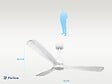 PURLINE - Ventilateur de plafond Réversible  Thermostat Dimmable Wifi Moteur à courant continu Toits en pente Télécommande Lumière à trois tons Hypersilence Mémoire - vignette