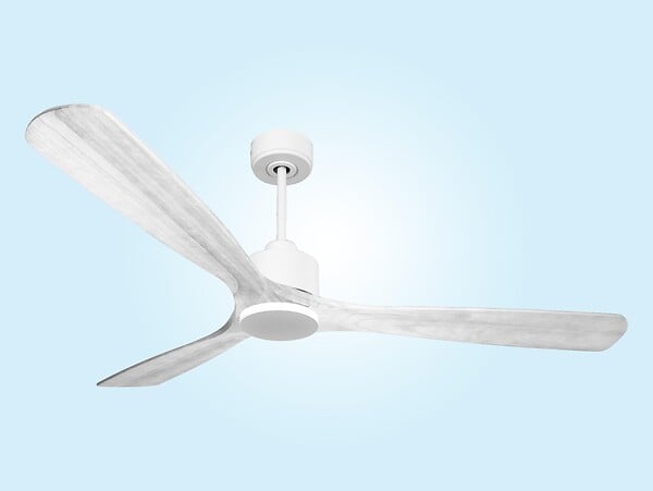 PURLINE - Ventilateur de plafond Réversible  Thermostat Wifi Moteur à courant continu Toits en pente Télécommande Hypersilence Mémoire Shopify Vendible (AUTOMATIQUE) - large