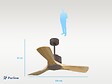KLASSFAN - Ventilateur de plafond ø106 cm avec LED et Wifi Réversible Hypersilence - vignette