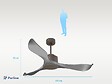 KLASSFAN - Ventilateur de plafond ø132 cm avec Wifi Réversible Hypersilence - vignette