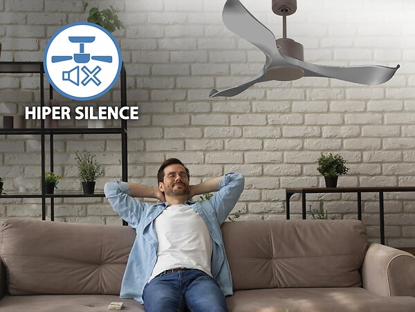 KLASSFAN - Ventilateur de plafond ø132 cm avec Wifi Réversible Hypersilence - large