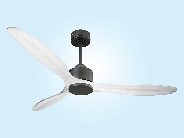 PURLINE - Ventilateur de plafond Réversible  Thermostat Wifi Moteur à courant continu Toits en pente Télécommande Hypersilence Mémoire - large