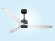 PURLINE - Ventilateur de plafond Réversible  Thermostat Wifi Moteur à courant continu Toits en pente Télécommande Hypersilence Mémoire - vignette
