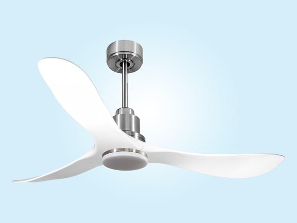 PURLINE - Ventilateur de plafond Réversible  Thermostat Dimmable Wifi Moteur à courant continu Toits en pente Télécommande Lumière à trois tons Hypersilence Mémoire - large