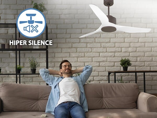 KLASSFAN - Ventilateur de plafond ø127 cm avec Wifi Réversible Hypersilence - large