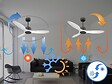 PURLINE - Ventilateur de plafond Wifi Moteur à courant continu Télécommande Hypersilence Mémoire - vignette