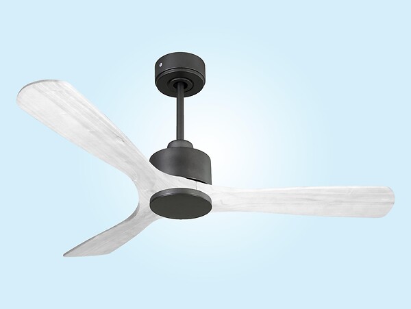 PURLINE - Ventilateur de plafond Réversible  Thermostat Wifi Moteur à courant continu Toits en pente Télécommande Hypersilence Mémoire - large