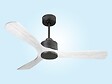 PURLINE - Ventilateur de plafond Réversible  Thermostat Wifi Moteur à courant continu Toits en pente Télécommande Hypersilence Mémoire - vignette