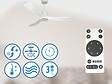 PURLINE - Ventilateur de plafond Réversible  Thermostat Wifi Moteur à courant continu Toits en pente Télécommande Hypersilence Mémoire Shopify Vendible (AUTOMATIQUE) - vignette