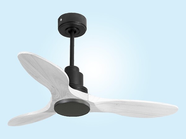 PURLINE - Ventilateur de plafond Réversible  Thermostat Wifi Moteur à courant continu Toits en pente Télécommande Hypersilence Mémoire Shopify Vendible (AUTOMATIQUE) - large