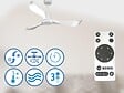 PURLINE - Ventilateur de plafond Réversible  Thermostat Wifi Moteur à courant continu Toits en pente Télécommande Adaptateur 2/3 Lames Hypersilence Mémoire - vignette