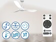 PURLINE - Ventilateur de plafond Réversible  Thermostat Wifi Moteur à courant continu Toits en pente Télécommande Hypersilence Mémoire - vignette