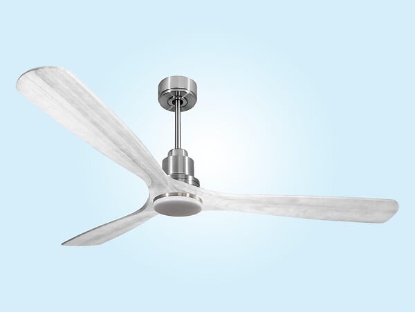 PURLINE - Ventilateur de plafond Réversible  Thermostat Dimmable Wifi Moteur à courant continu Toits en pente Télécommande Lumière à trois tons Hypersilence Mémoire - large