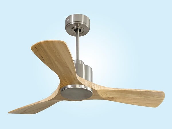 PURLINE - Ventilateur de plafond Réversible  Thermostat Wifi Moteur à courant continu Toits en pente Télécommande Hypersilence Mémoire - large