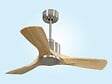 PURLINE - Ventilateur de plafond Réversible  Thermostat Wifi Moteur à courant continu Toits en pente Télécommande Hypersilence Mémoire - vignette