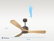 KLASSFAN - Ventilateur de plafond ø132 cm avec Wifi Réversible Hypersilence - vignette
