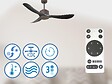 KLASSFAN - Ventilateur de plafond ø132 cm avec LED et Wifi Réversible Hypersilence - vignette