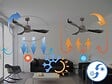 KLASSFAN - Ventilateur de plafond ø132 cm avec LED et Wifi Réversible Hypersilence - vignette
