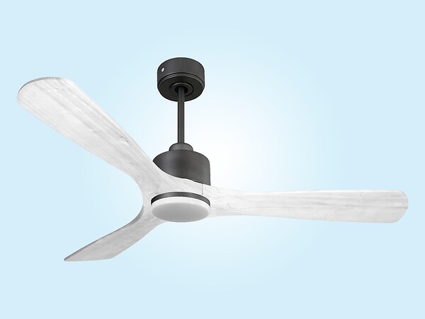 PURLINE - Ventilateur de plafond Réversible  Thermostat Dimmable Wifi Moteur à courant continu Toits en pente Télécommande Lumière à trois tons Hypersilence Mémoire - large
