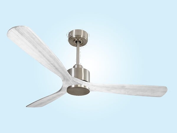 PURLINE - Ventilateur de plafond Réversible  Thermostat Wifi Moteur à courant continu Toits en pente Télécommande Hypersilence Mémoire - large