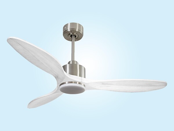 PURLINE - Ventilateur de plafond Réversible  Thermostat Dimmable Wifi Moteur à courant continu Toits en pente Télécommande Lumière à trois tons Hypersilence Mémoire - large
