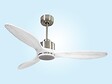 PURLINE - Ventilateur de plafond Réversible  Thermostat Dimmable Wifi Moteur à courant continu Toits en pente Télécommande Lumière à trois tons Hypersilence Mémoire - vignette