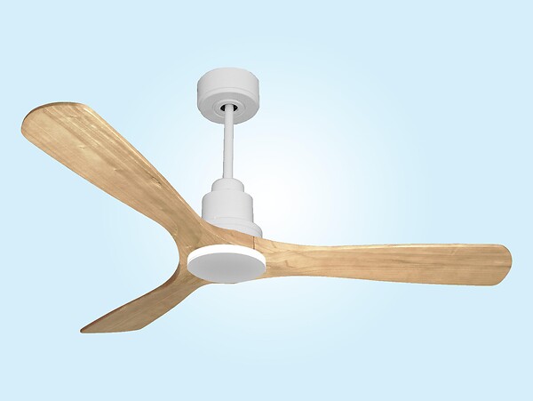 PURLINE - Ventilateur de plafond Réversible  Thermostat Wifi Moteur à courant continu Toits en pente Télécommande Hypersilence Mémoire - large