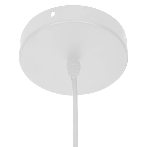 ATMOSPHERA - Luminaire Suspension pétales  en métal et coton Beige D 72 cm - large