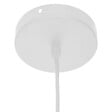 ATMOSPHERA - Luminaire Suspension pétales  en métal et coton Beige D 72 cm - vignette