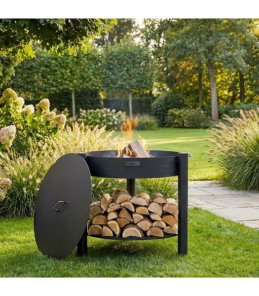 COOK KING - Braséro MONTANA 80cm surélevé couvercle CookKing PACK-111363-1 - large