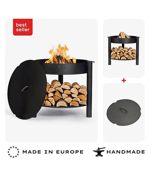 COOK KING - Braséro MONTANA 80cm surélevé couvercle CookKing PACK-111363-1 - large