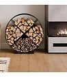 COOK KING - Porte bûches RONDO acier robuste grande capacité CookKing 333258 - vignette