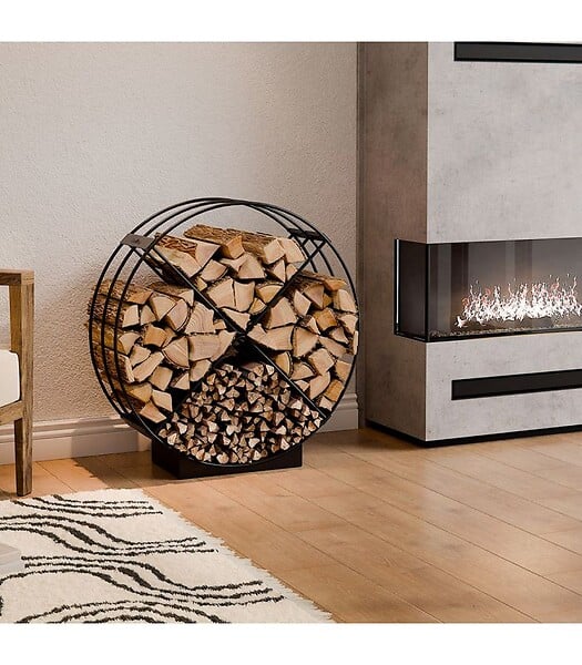 COOK KING - Porte bûches RONDO acier robuste grande capacité CookKing 333258 - large