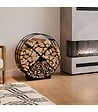 COOK KING - Porte bûches RONDO acier robuste grande capacité CookKing 333258 - vignette