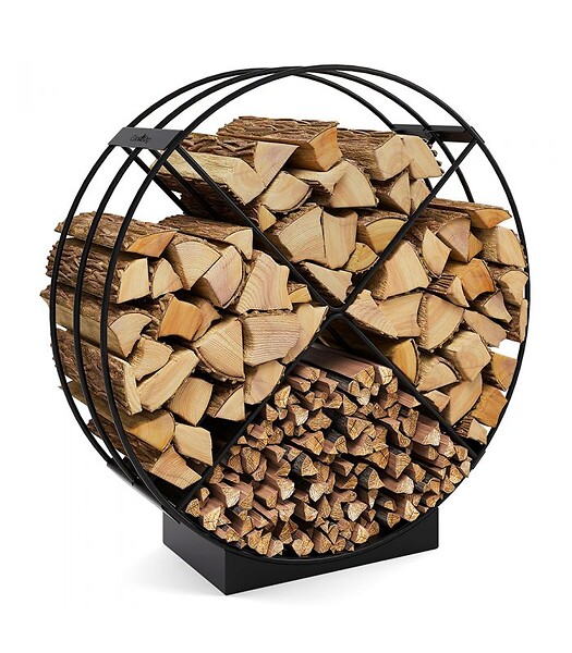 COOK KING - Porte bûches RONDO acier robuste grande capacité CookKing 333258 - large