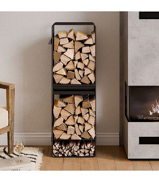 COOK KING - Porte bûches LOFT acier robuste rangement pratique CookKing 333250 - large