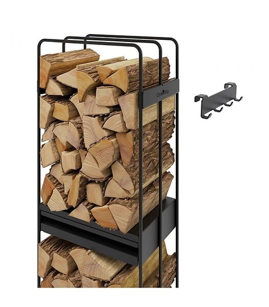 COOK KING - Porte bûches LOFT acier robuste rangement pratique CookKing 333250 - large