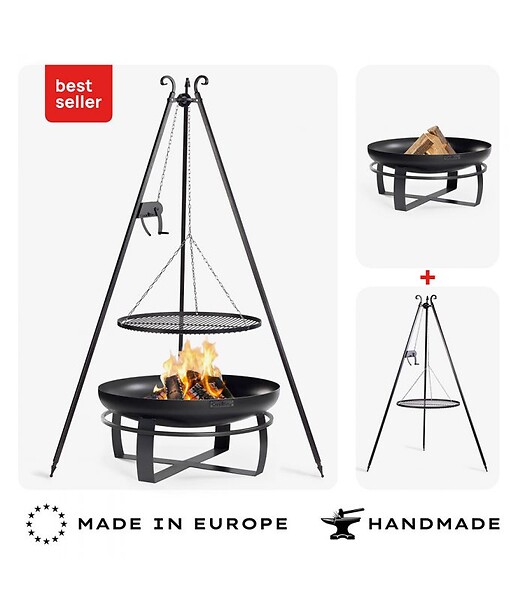COOK KING - Braséro VIKING XXL 80cm complet multifonction CookKing PACK-111562-3 - large