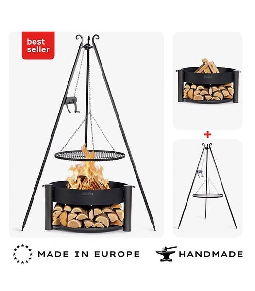 COOK KING - Braséro MONTANA 80cm complet multifonction CookKing PACK-111248-2 - large