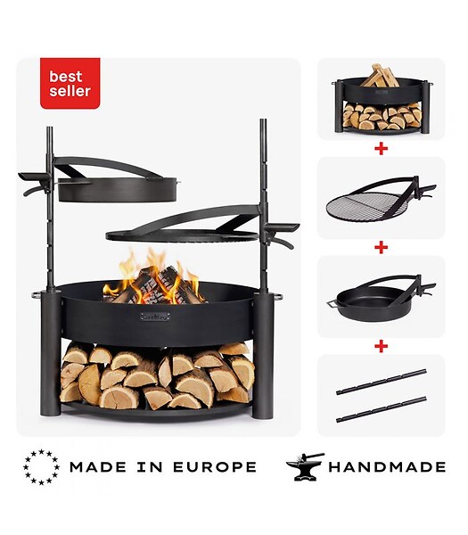 COOK KING - Braséro MONTANA X 80cm poêle suspendue polyvalent CookKing PACK-111000-2 - large